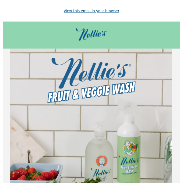 Nellie's, Fruit & Veggie Wash