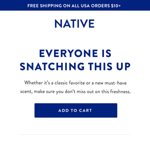 [Reminder] Don’t miss out, Native