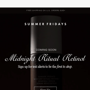 Coming Soon: Midnight Ritual Retinol