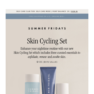 Skin Cycling Set 🌙