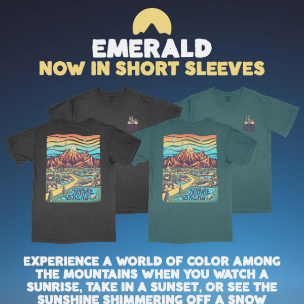 ⛰️Emerald Now Available in Short Sleeves⛰️