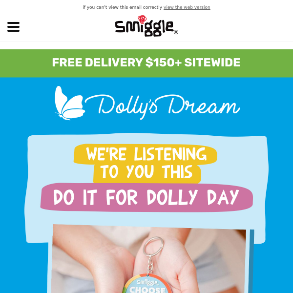 We're listening to you this Do It For Dolly Day