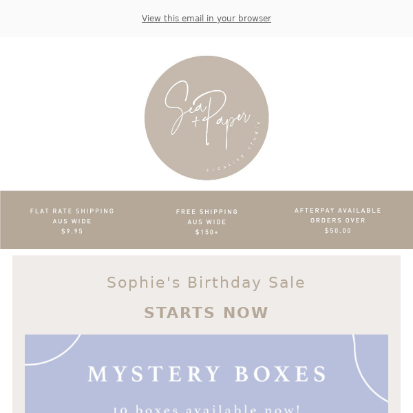 Let's Celebrate with 20% off Sealing Wax & Mystery Boxes! 🎉