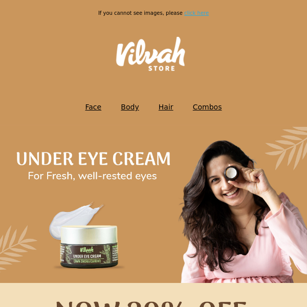 Shop our bestselling Eye Cream at 20% OFF