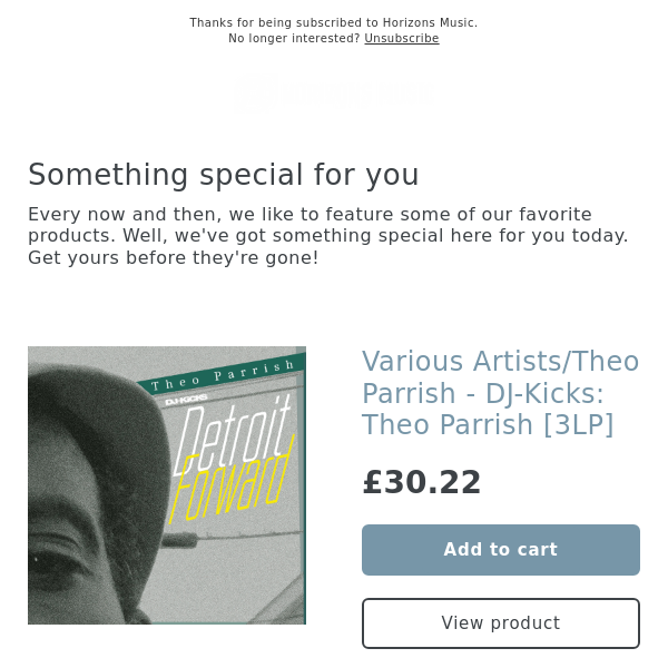 OUT NOW! Various Artists/Theo Parrish - DJ-Kicks: Theo Parrish [3LP]