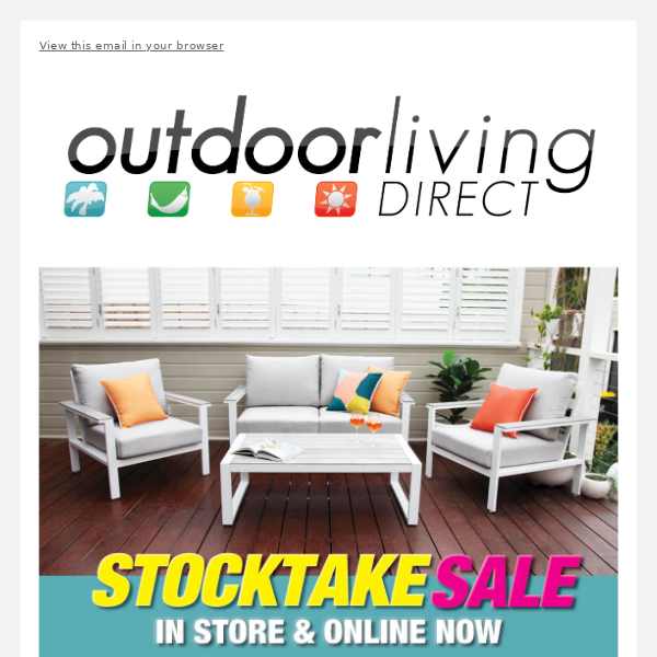 Stocktake Sale Starts Now!
