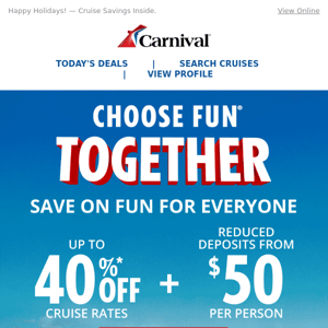 Sail Together With These Deals! 💰🛳️