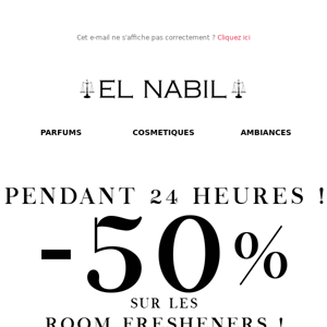 ⌛ -50% sur les Room Freshener, maintenant !