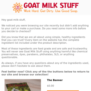 ❤️ Just checking in - browse these Goat Milk Stuff products! 🐐