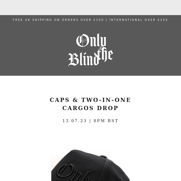 Caps & Two-In-One Cargos Drop Tomorrow | 8PM BST