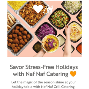 Savor Stress-Free Holidays with Naf Naf Catering 🧡