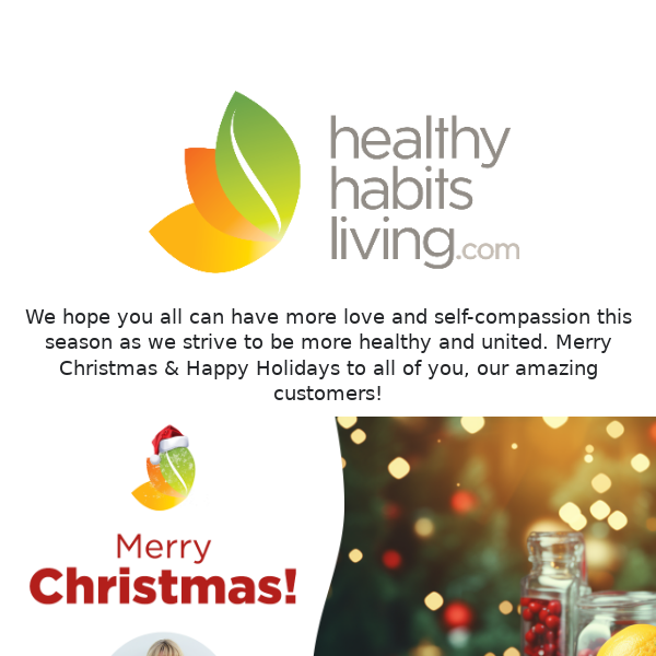 Merry Christmas from Healthy Habits Living