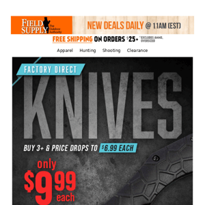 🔪 Alex's Deal of the Week: Factory direct knife deals