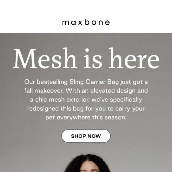 Introducing The Mesh Sling Carrier