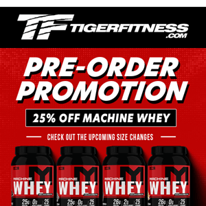 MTS Machine Whey: New 25 Serving Size is Coming + 25% OFF Pre-Orders 🔥