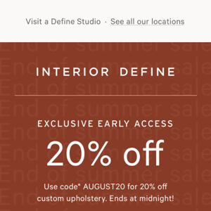 You still have 20% off!