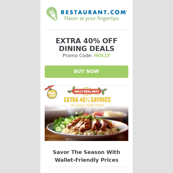 Wallet-friendly restaurant promotions