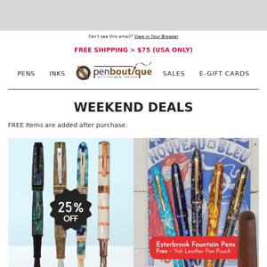 Weekend Only Special ! plus INK SALE!