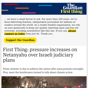 Pressure increases on Netanyahu over judiciary plans | First Thing