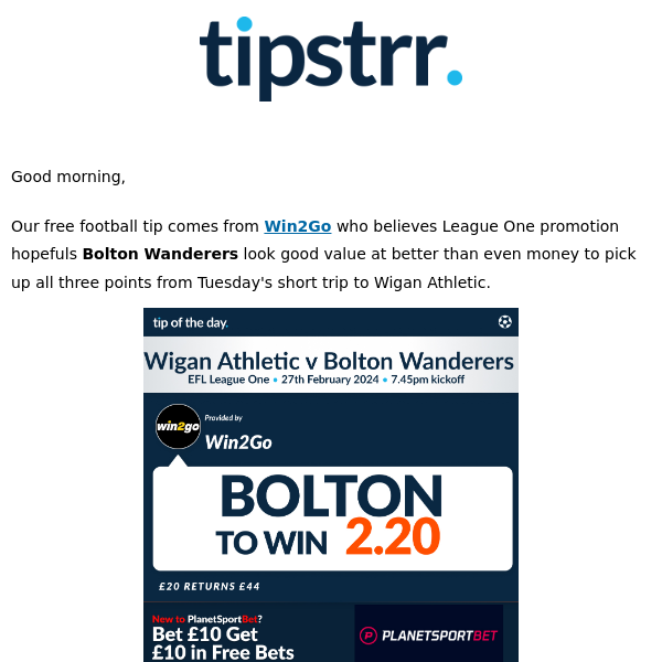 Free football tip from one of Tuesday night's League One games