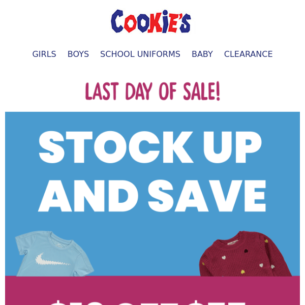 Final Hours ⏳ Stock Up and Save Up To $20 OFF