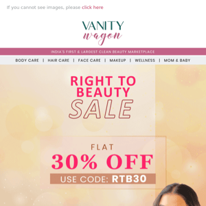 Live now: Right To Beauty Sale 🥳🛍️