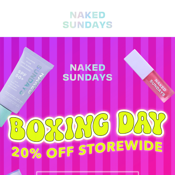 BOXING DAY 20% OFF💜