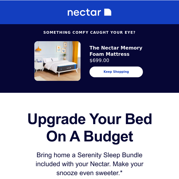 Sleep now, pay later + $500 BEDDING DEAL