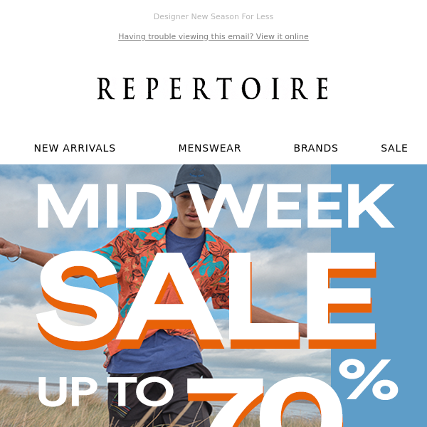 Mid Week Sale Up To 70% Off