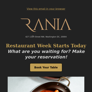 Restaurant Week starts TODAY 🌟