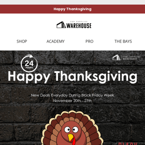 Happy Thanksgiving | New Black Friday Door Busters