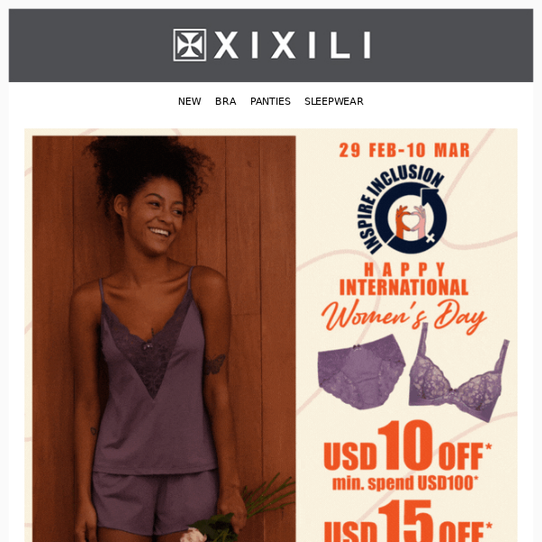 IWD Special Promo Starts Now! 💜 - Xixili Intimates