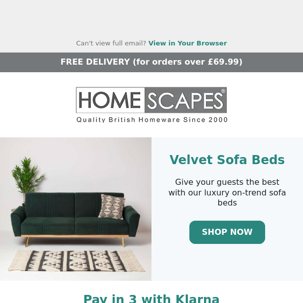 Spoil Your Guests with our Velvet Sofa Bed Sale