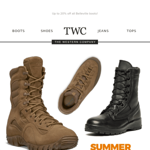 Summer Price Drop - up to 20% Off Tactical Footwear!