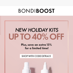 Don’t Sweat the Holiday Shopping, Bondi Boost🖤