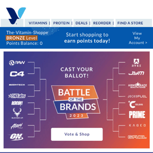 The Vitamin Shoppe: Battle of the Brands is on!