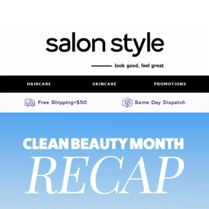 🌿 Clean Beauty Month Recap 🌟