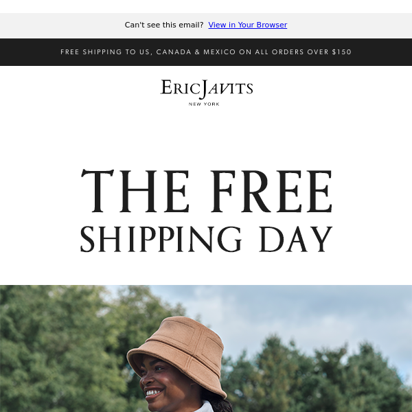Eric Javits THE FREE SHIPPING DAY!📦💥🙌