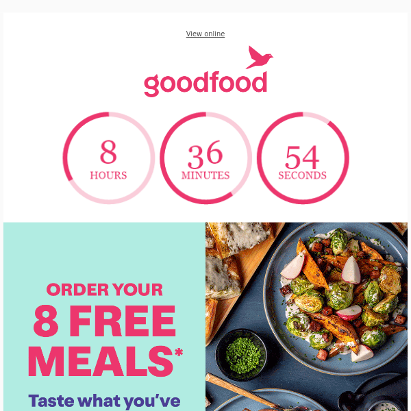 ENDS SOON! 8 free meals 👉 