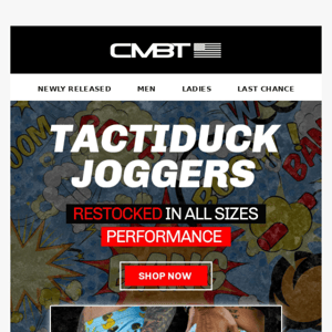 Tactiduck Joggers Restocked In All Sizes!