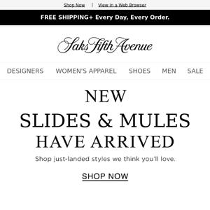 New Slides & Mules we found just for you