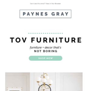 🏆 Bestselling Brand: TOV Furniture
