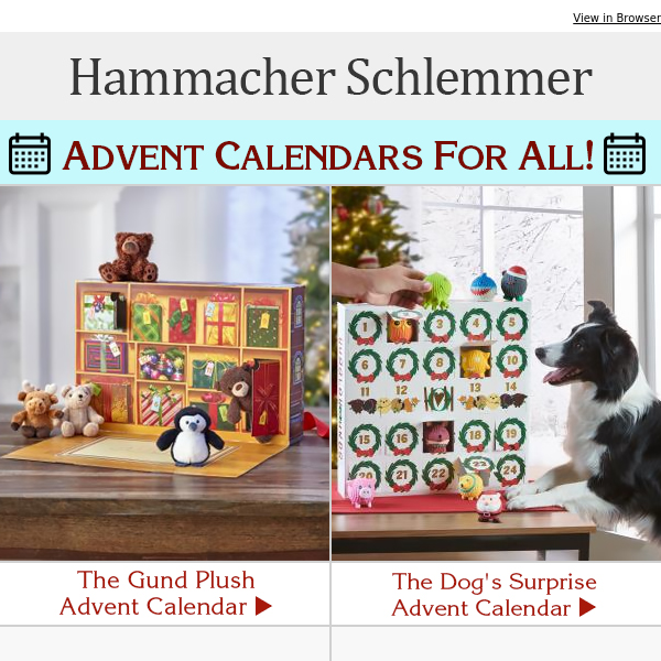 The Gund Plush Advent Calendar - Hammacher Schlemmer