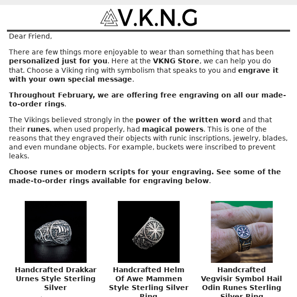 Personalize Your Favorite Viking Ring