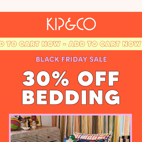 30% OFF Kid & Baby bedding 🌈 Make their day