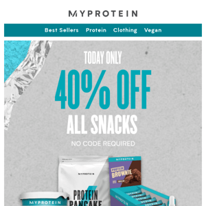 40% off ALL snacks ends midnight 🍪🍫