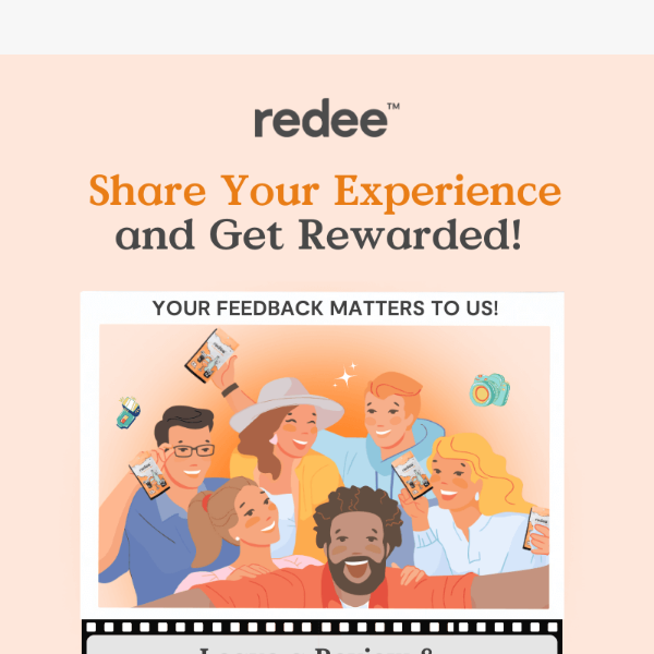 Share your experience for a FREE 6-pack of Redee Patch!