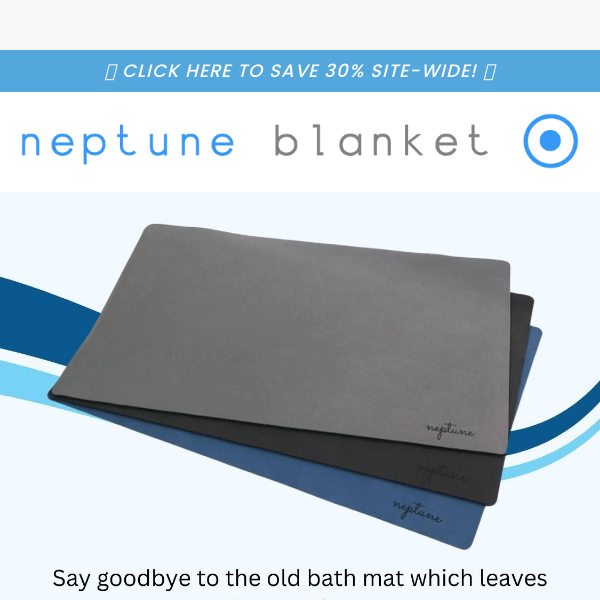 The Bathmat That Let's You Say Goodbye to Wet Floors 👋