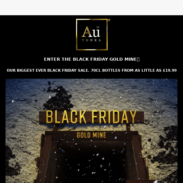 Au Vodka Black Friday Is Here ⚫️🏆