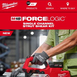 NEW! M18™ FORCE LOGIC™ Single Channel Strut Shear Kit